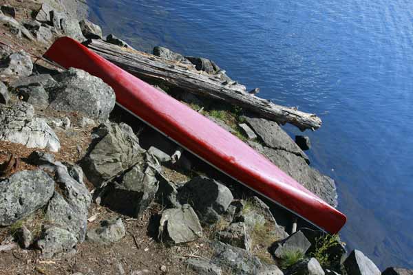 Disappointment Lake campsite boat storage