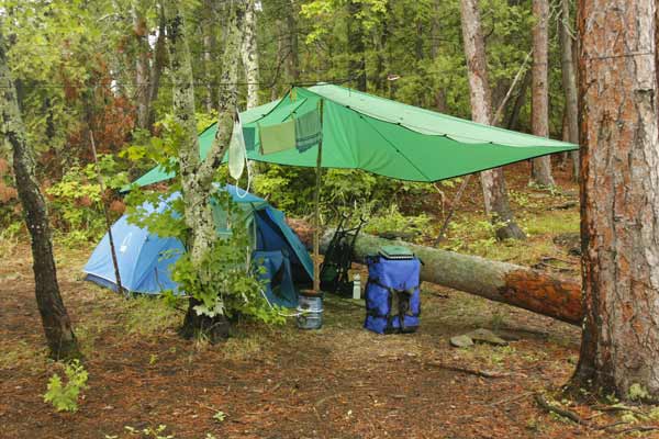 Site 125 tent setup