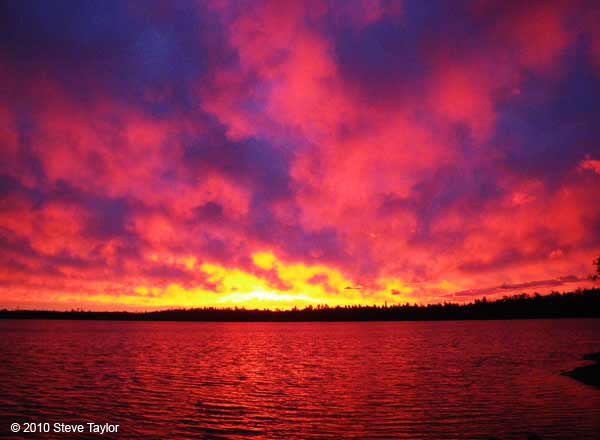 Ima Lake red sunrise