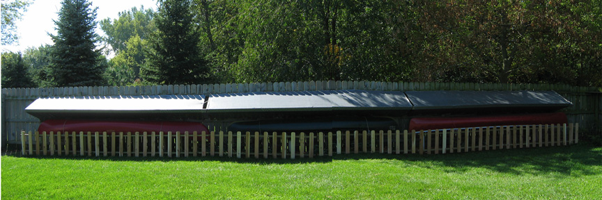 Canoe awning panorama