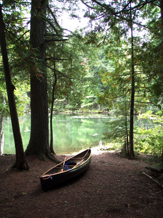 Entrance to Corey Lake