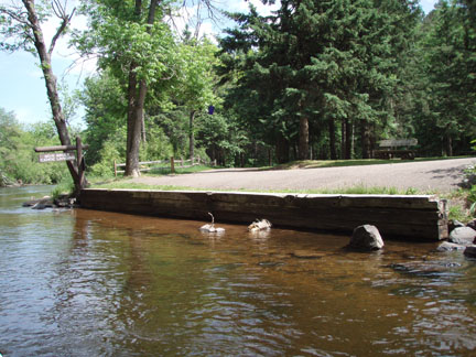 Bois Brule campground landing